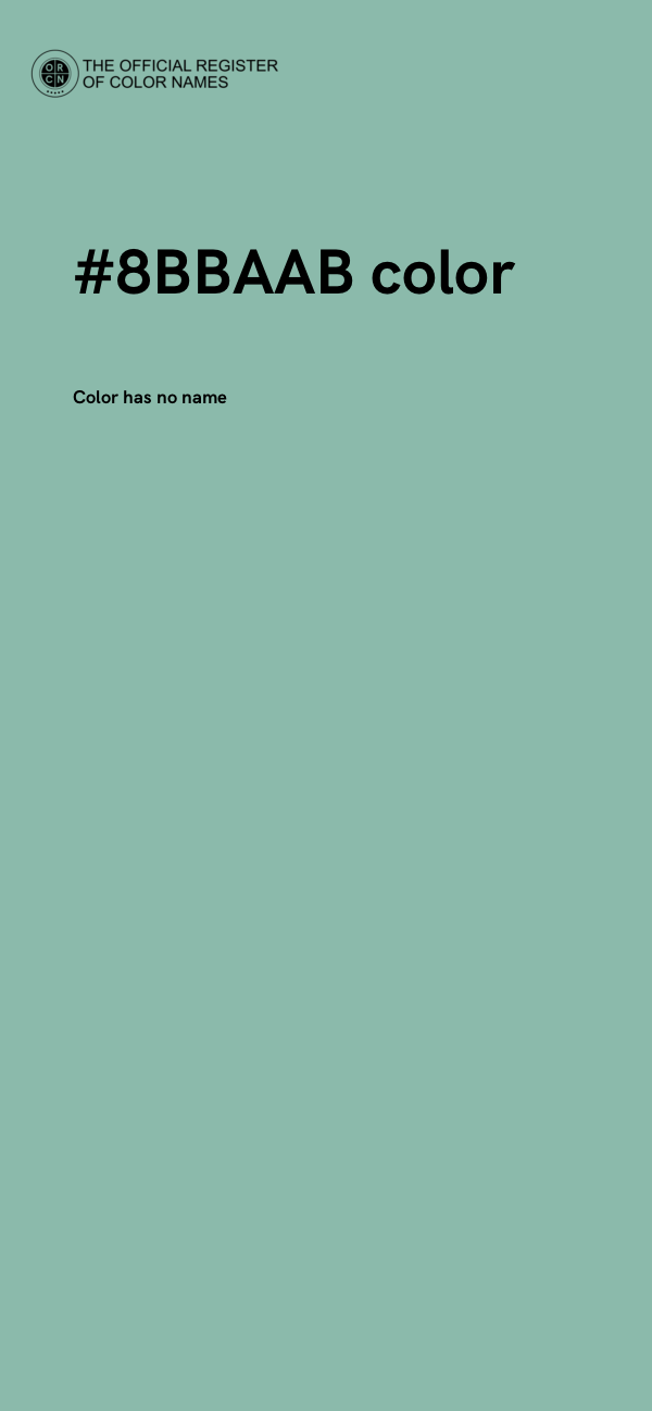 #8BBAAB color image
