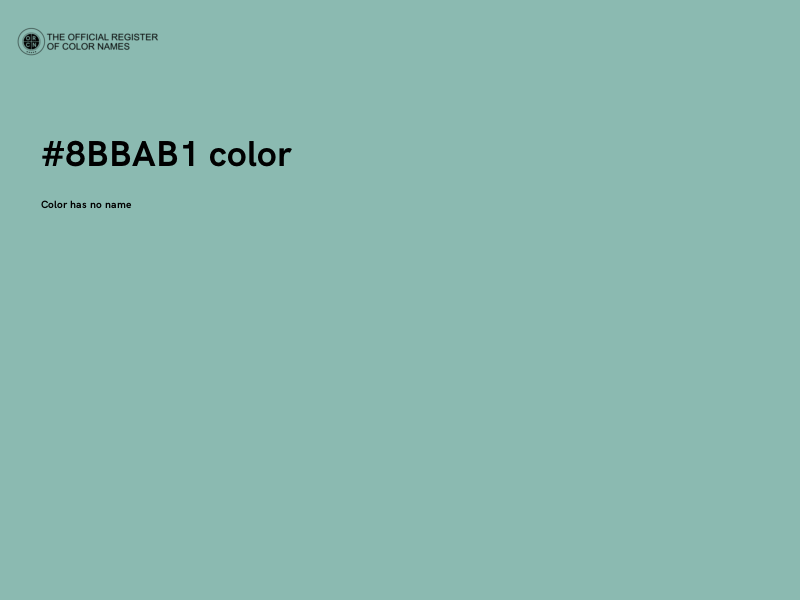 #8BBAB1 color image