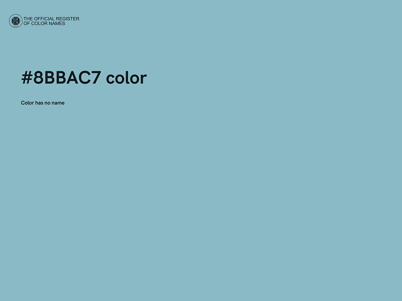 #8BBAC7 color image