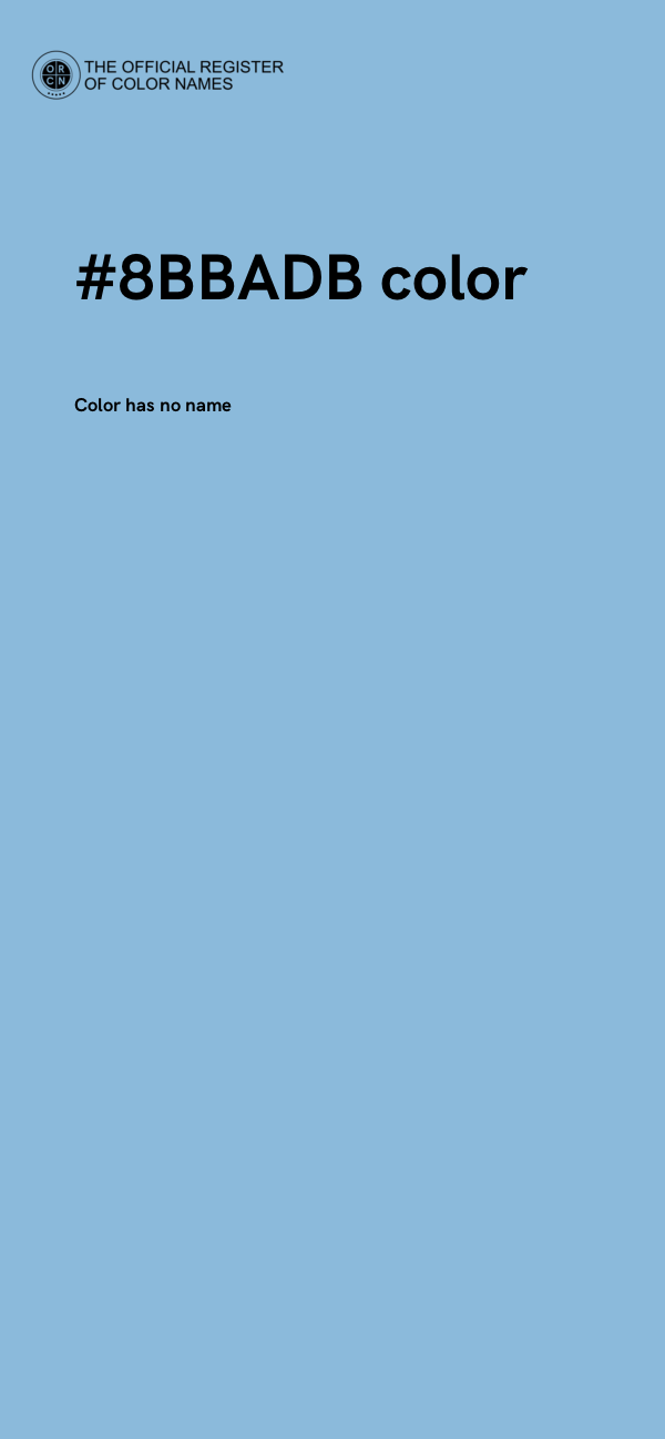 #8BBADB color image