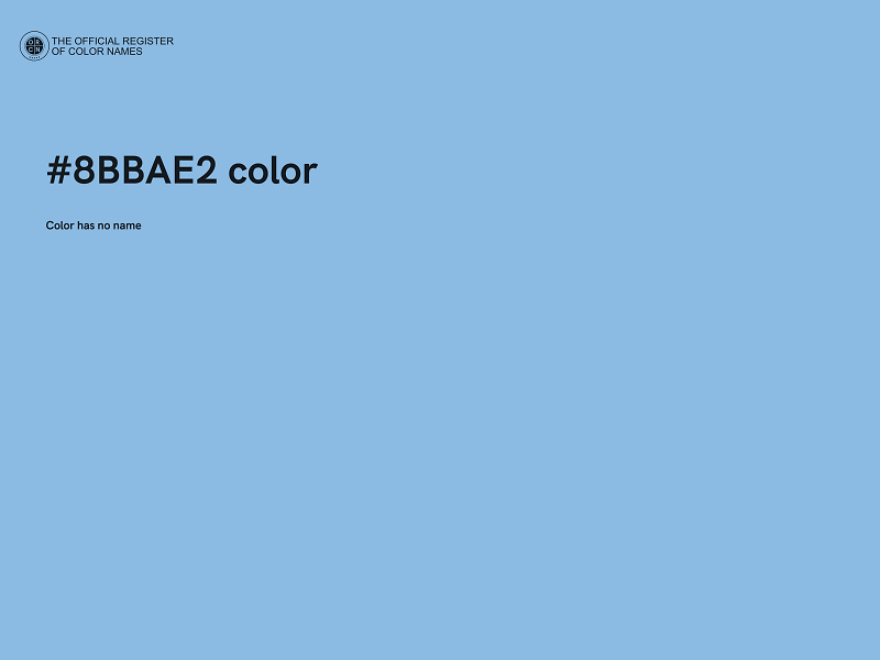#8BBAE2 color image