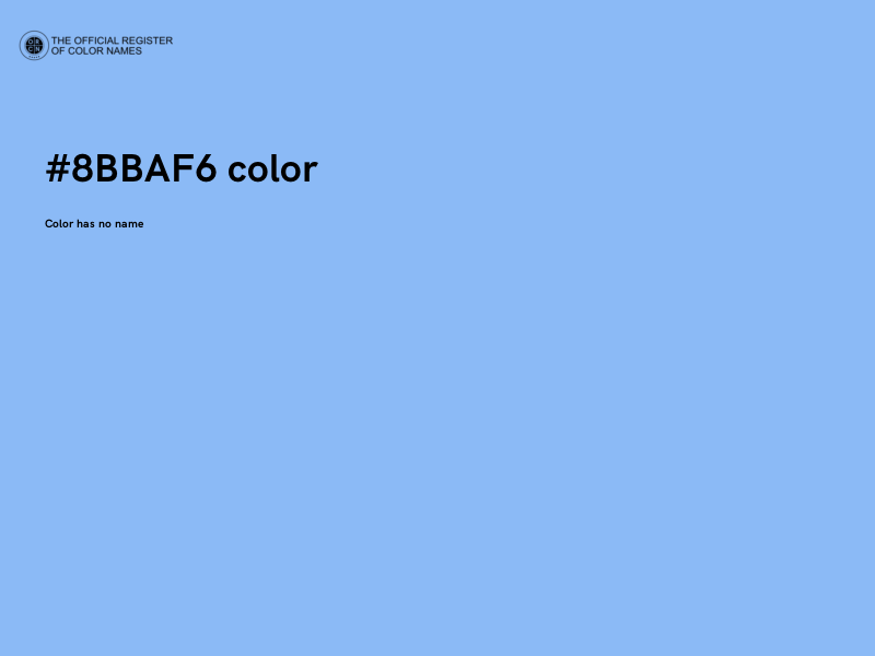 #8BBAF6 color image