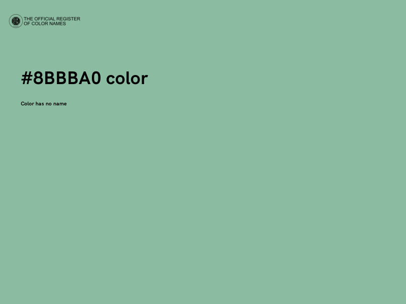 #8BBBA0 color image