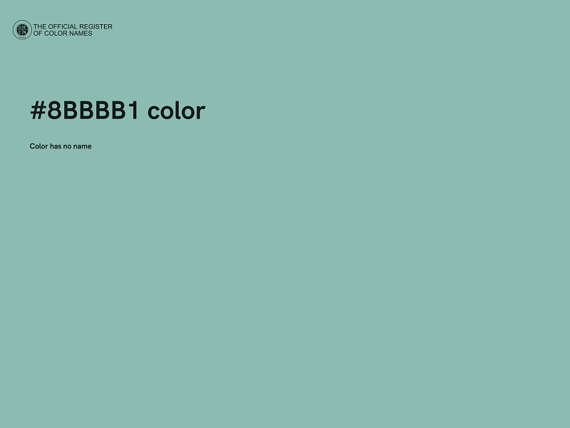 #8BBBB1 color image