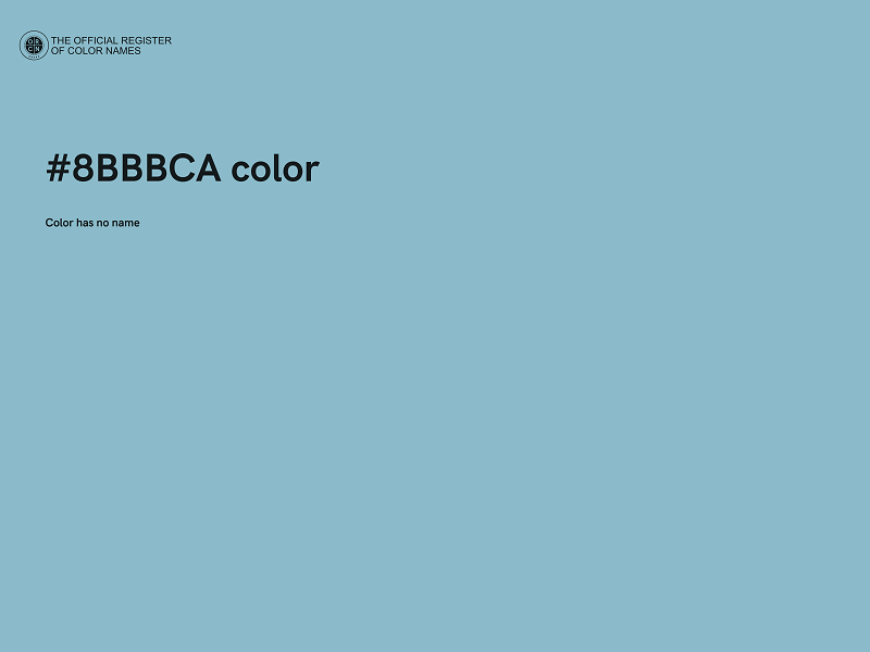 #8BBBCA color image