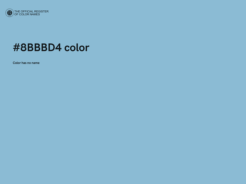 #8BBBD4 color image