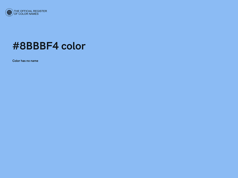 #8BBBF4 color image