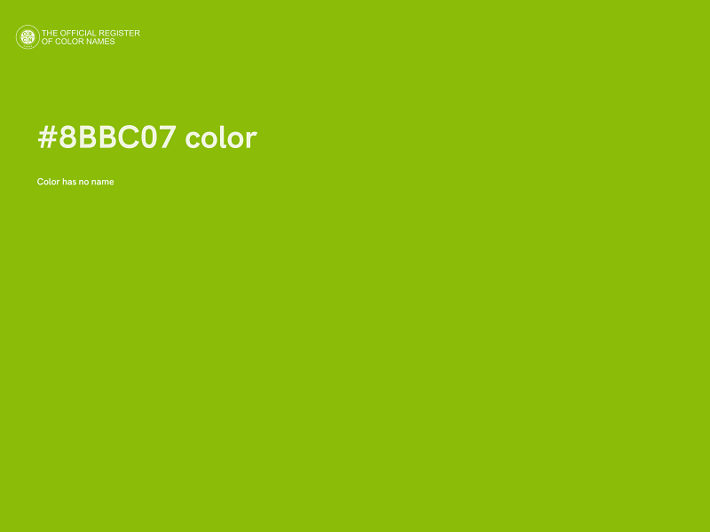 #8BBC07 color image