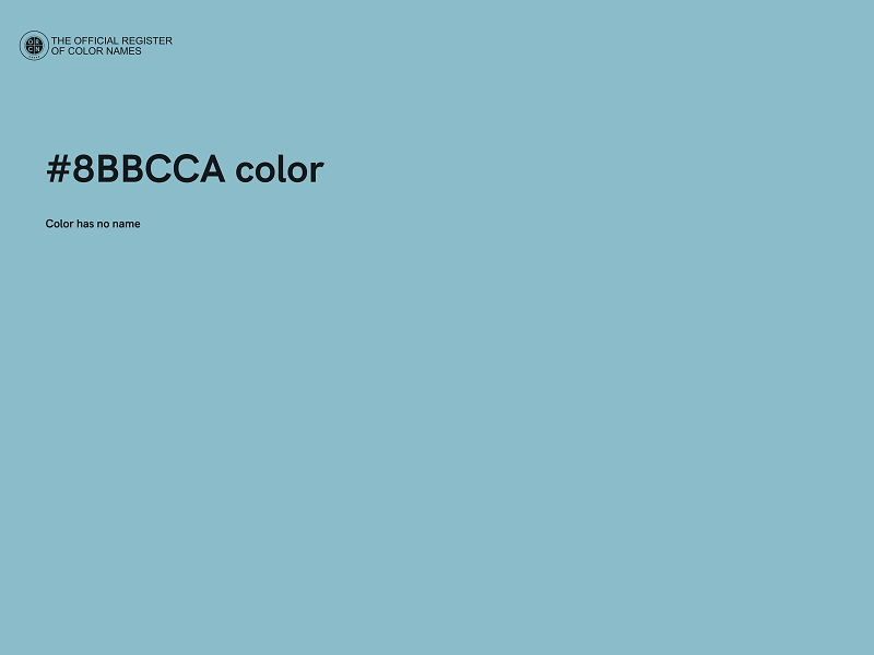 #8BBCCA color image