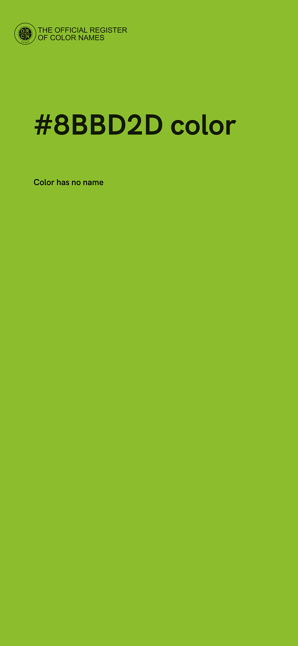 #8BBD2D color image
