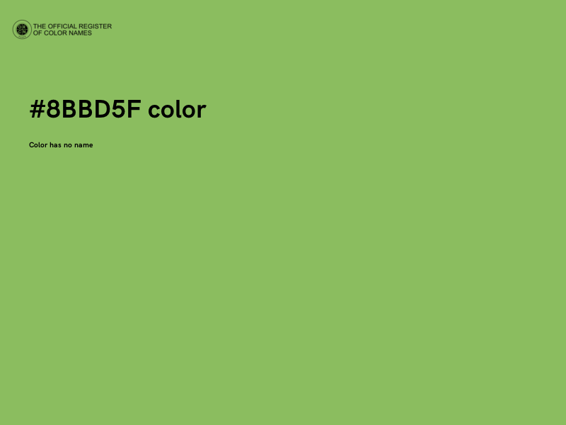 #8BBD5F color image