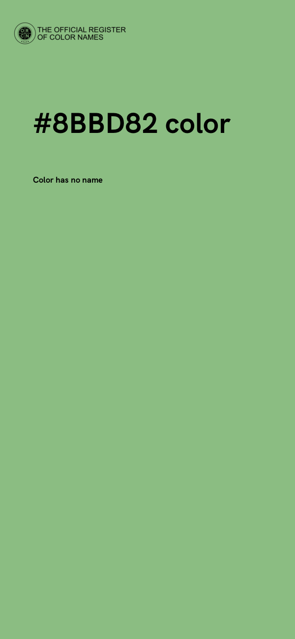 #8BBD82 color image