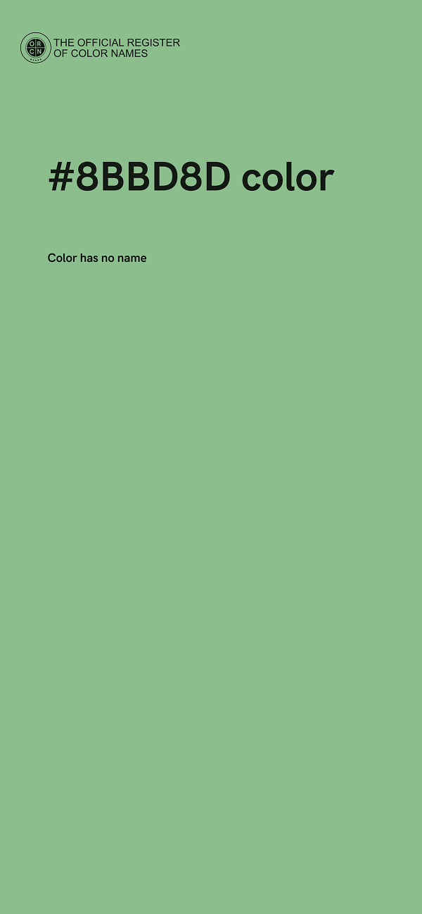 #8BBD8D color image
