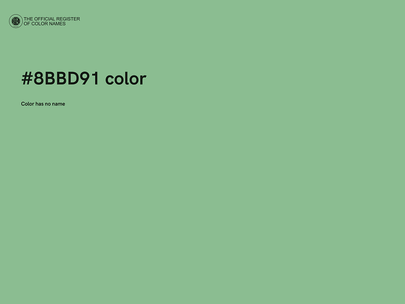 #8BBD91 color image