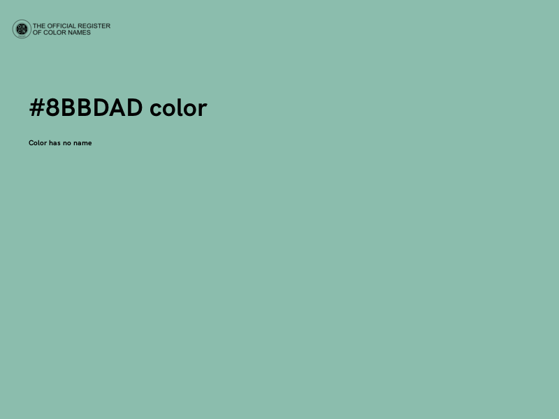 #8BBDAD color image