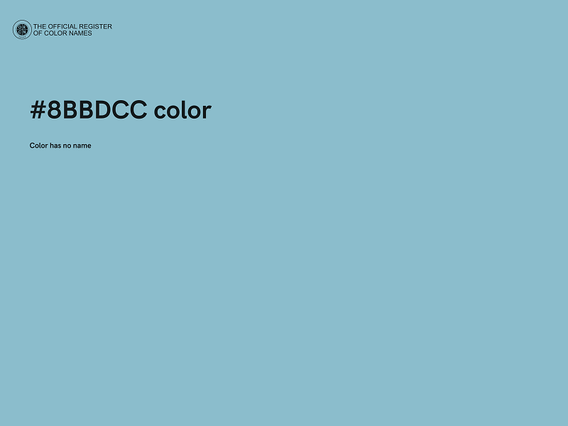 #8BBDCC color image