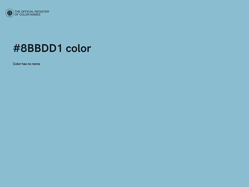 #8BBDD1 color image