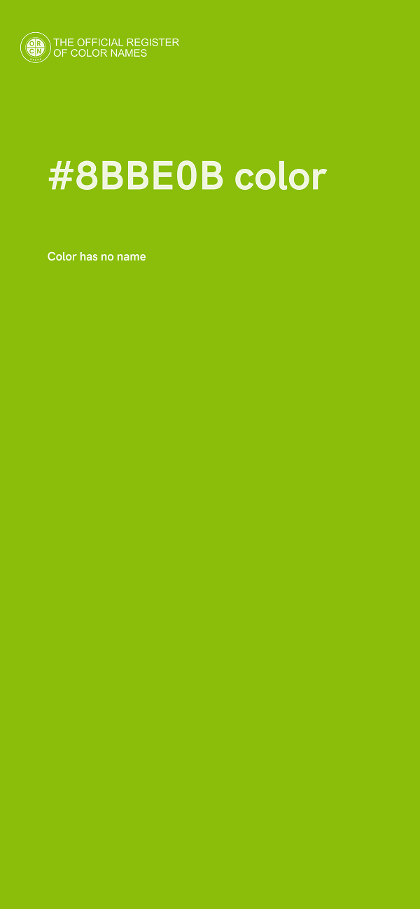 #8BBE0B color image