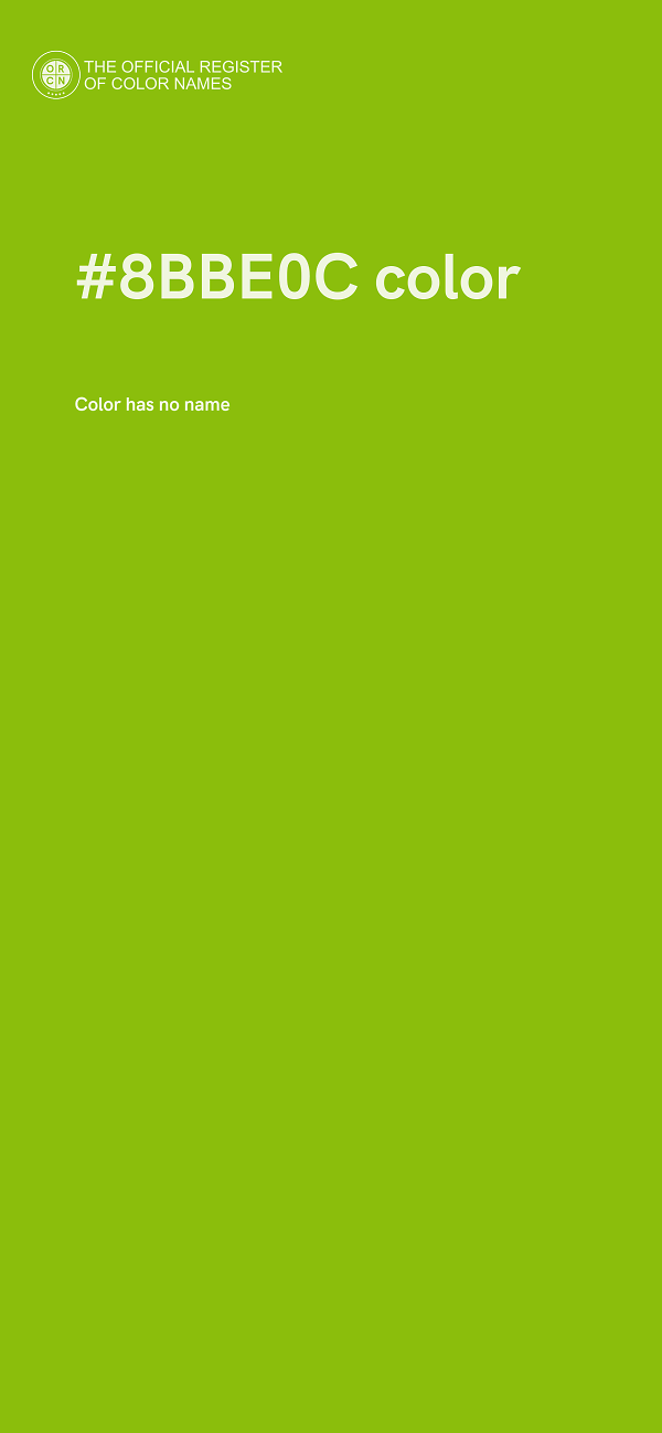 #8BBE0C color image
