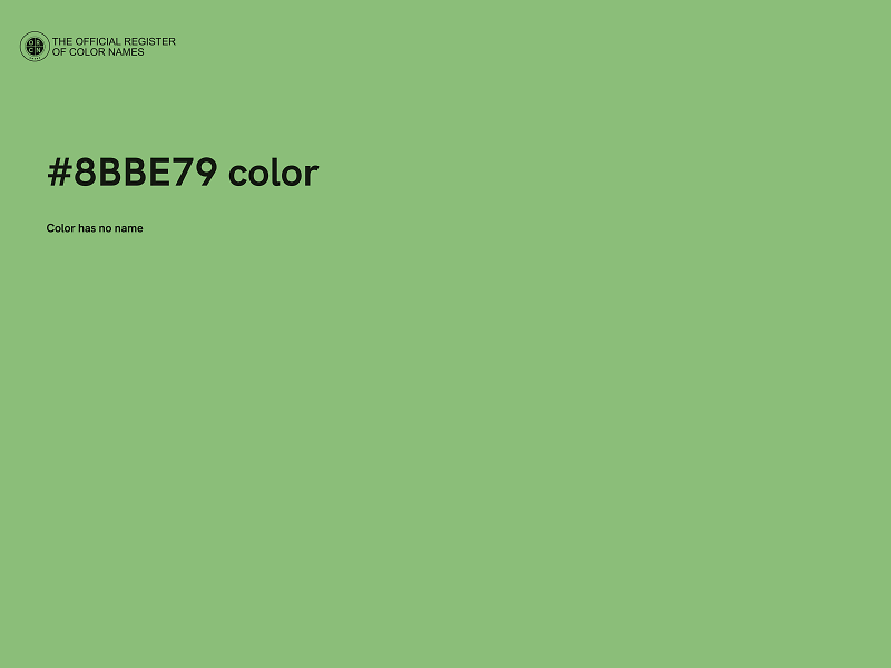 #8BBE79 color image