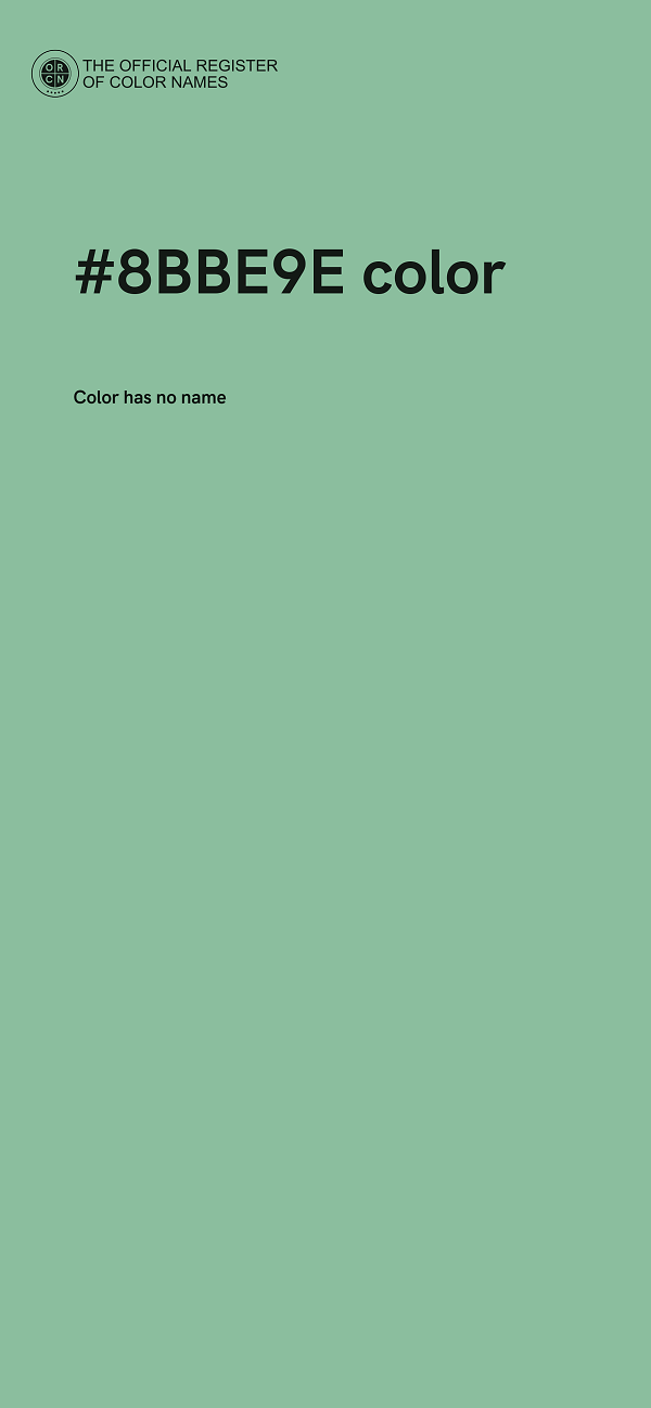 #8BBE9E color image