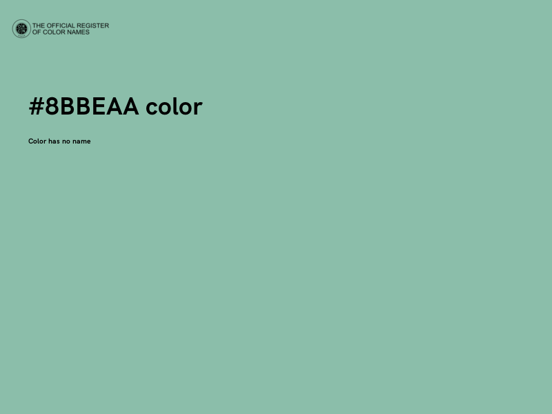 #8BBEAA color image