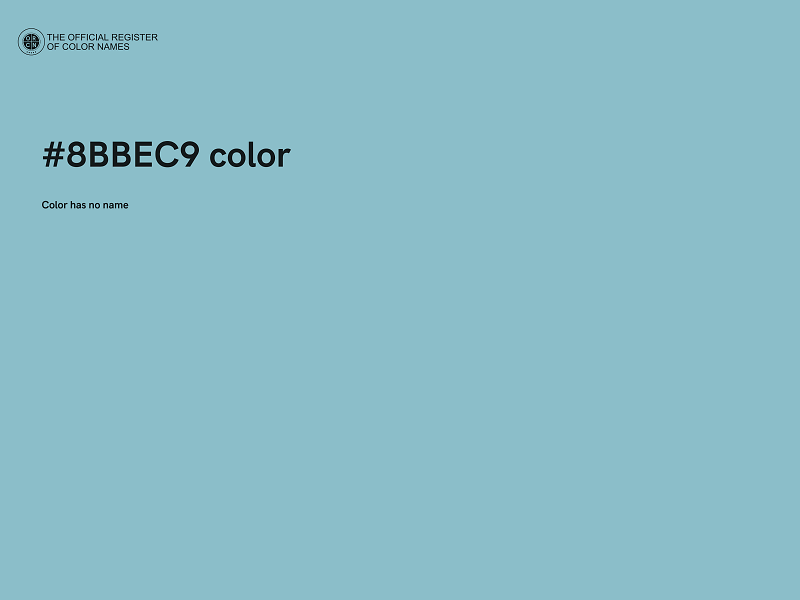 #8BBEC9 color image