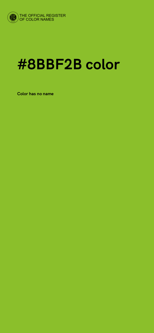 #8BBF2B color image