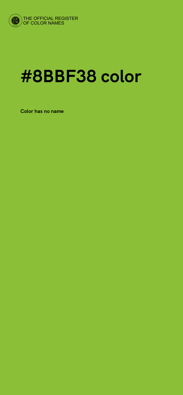 #8BBF38 color image