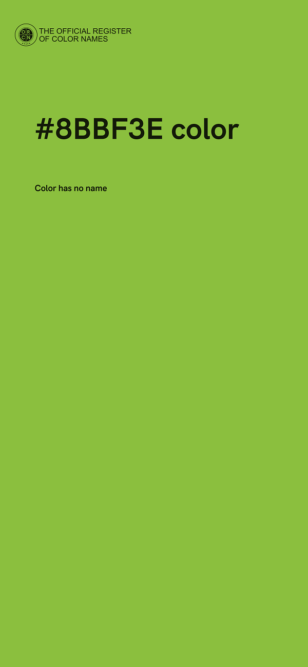 #8BBF3E color image