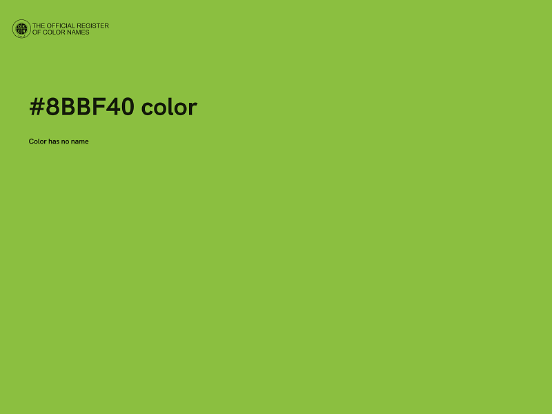 #8BBF40 color image