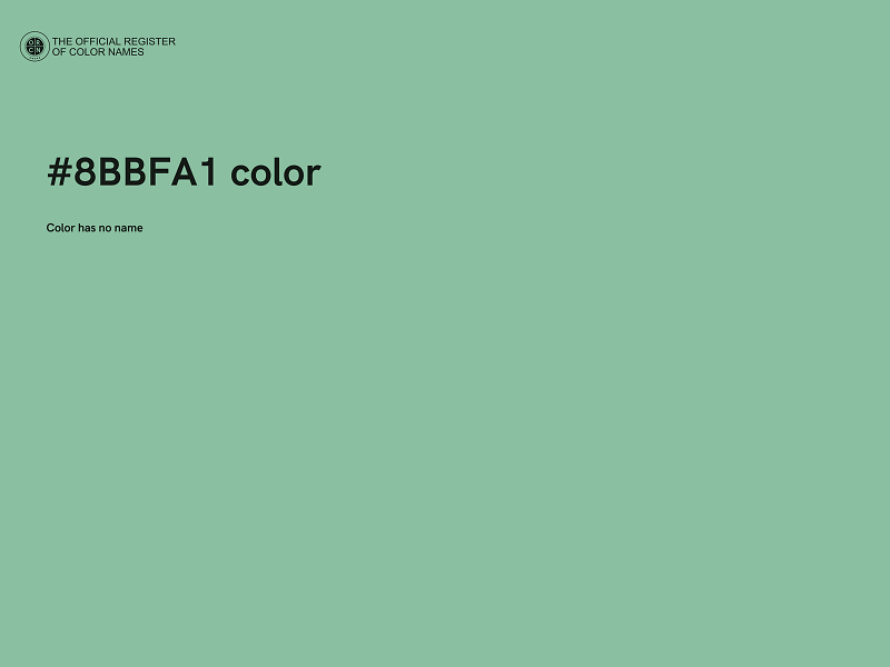 #8BBFA1 color image