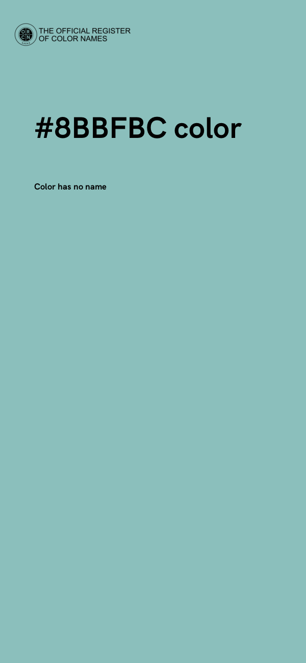 #8BBFBC color image
