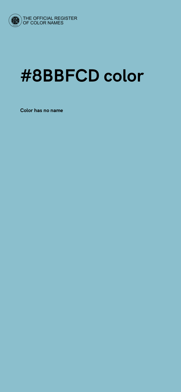 #8BBFCD color image