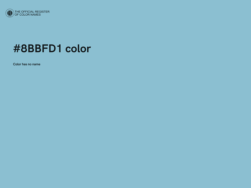 #8BBFD1 color image