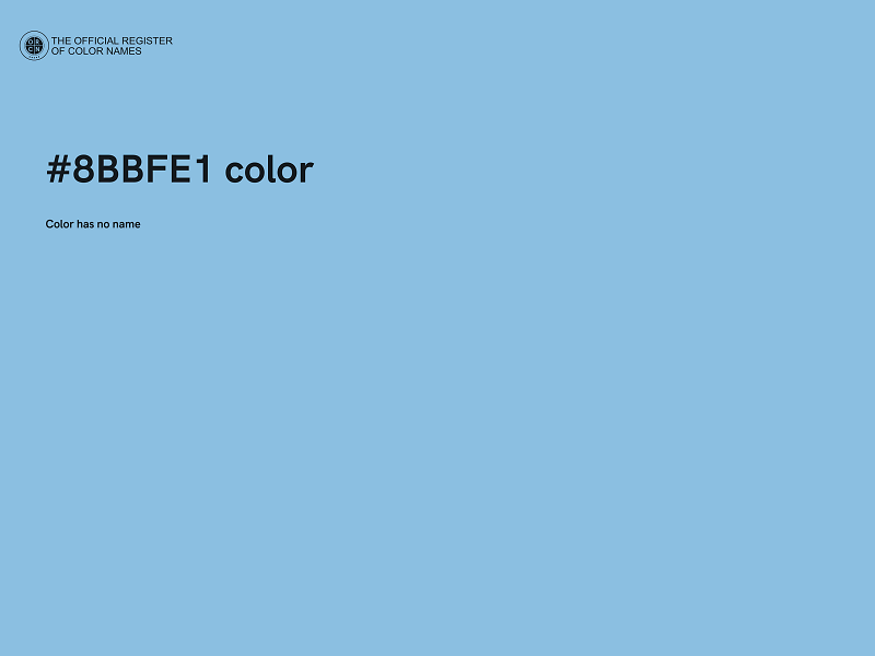 #8BBFE1 color image
