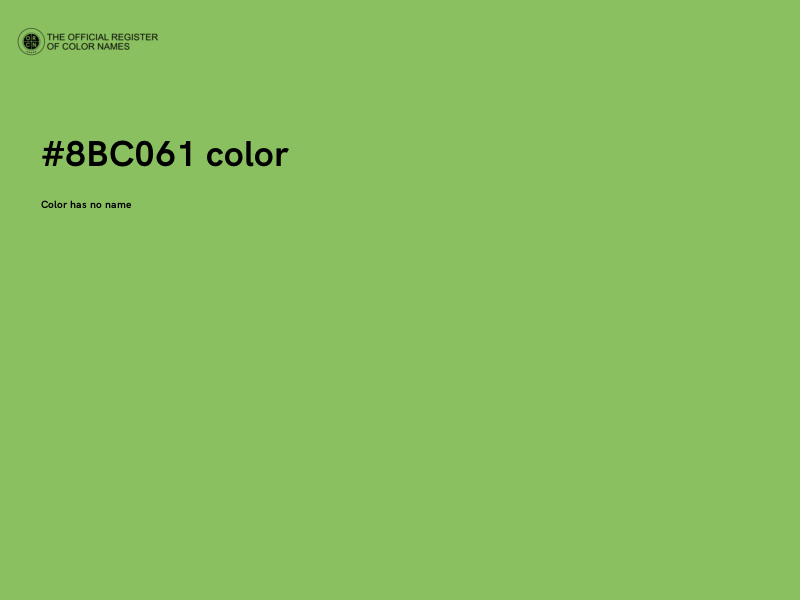 #8BC061 color image