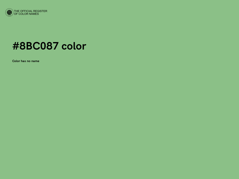 #8BC087 color image