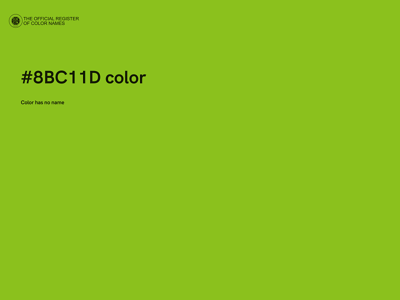 #8BC11D color image