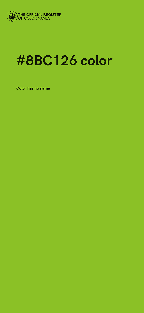 #8BC126 color image