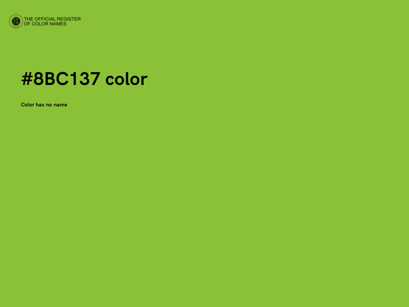 #8BC137 color image