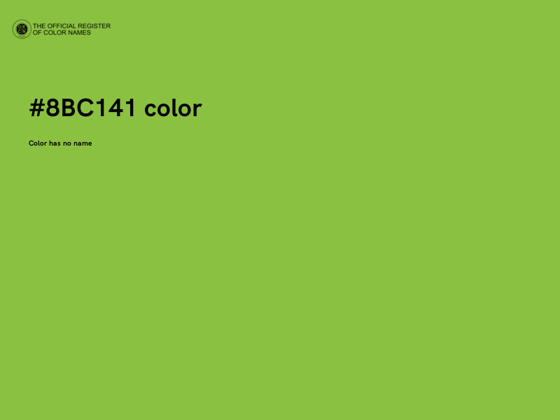 #8BC141 color image