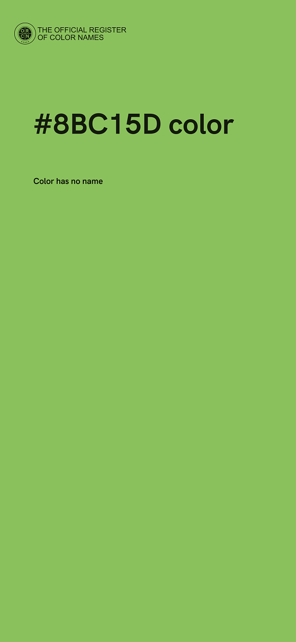 #8BC15D color image