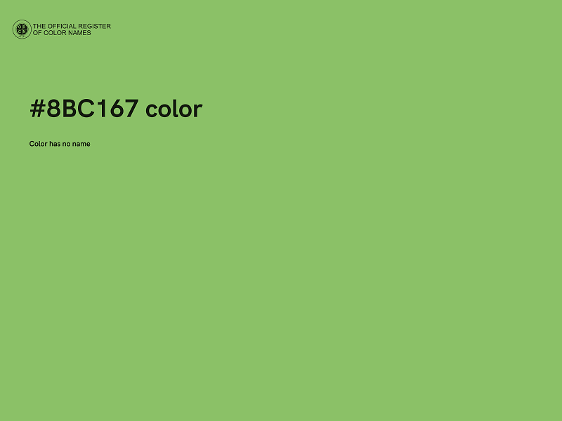 #8BC167 color image