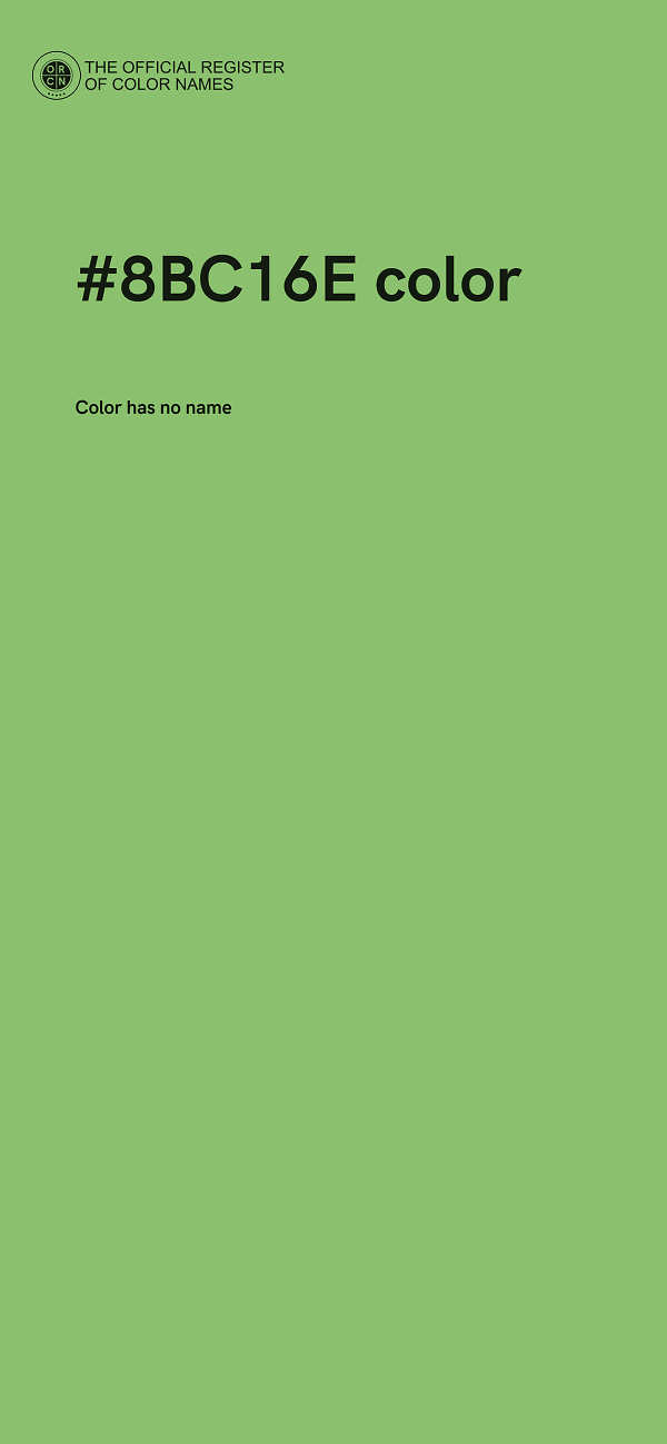 #8BC16E color image