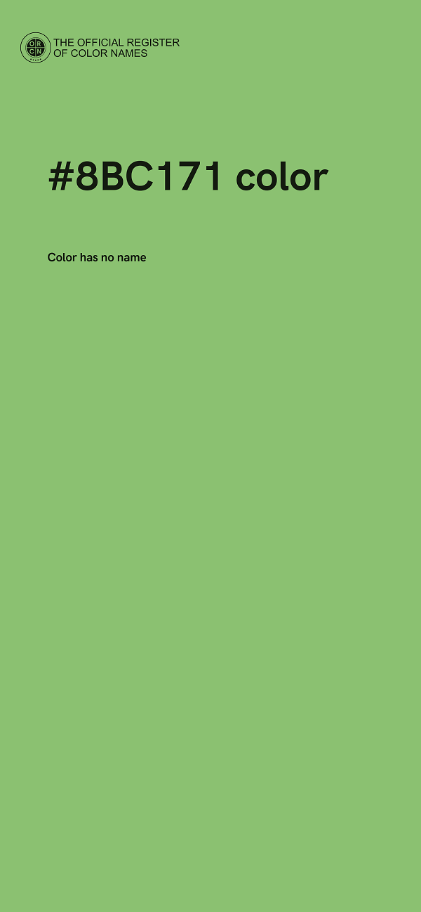 #8BC171 color image