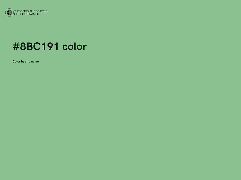 #8BC191 color image