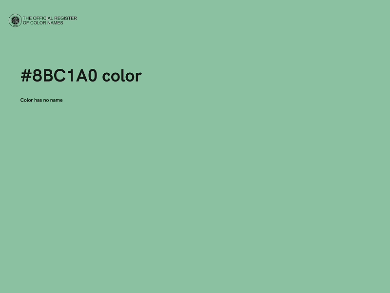 #8BC1A0 color image