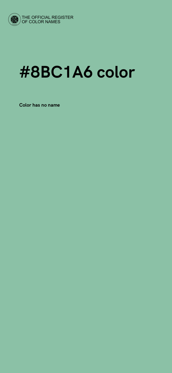 #8BC1A6 color image