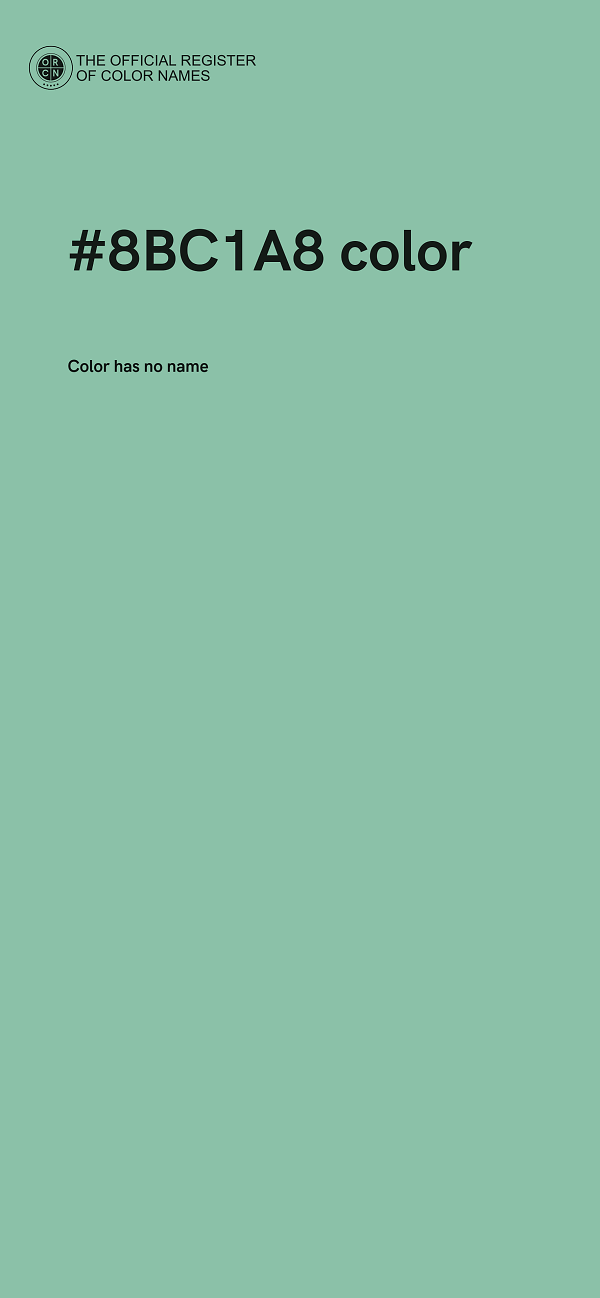 #8BC1A8 color image